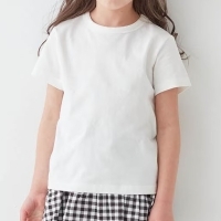 【Tシャツ染めにも】半袖白Tシャツ　１００～１２０サイズ