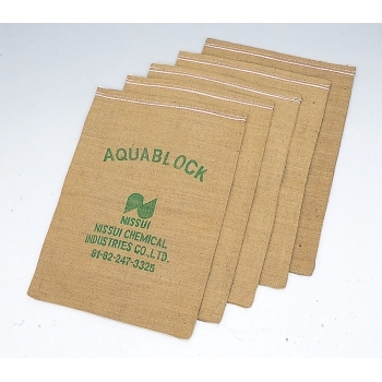 水で膨らむ土のう　5枚セット